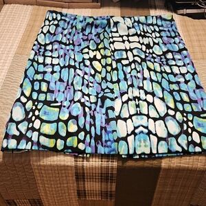 Worthington Multicolor Abstract Skirt